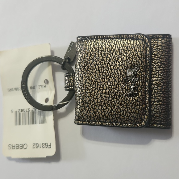 NWT. Rare Coach Photo Frame Leather Key Fob / Bag charm - Picture 1 of 10
